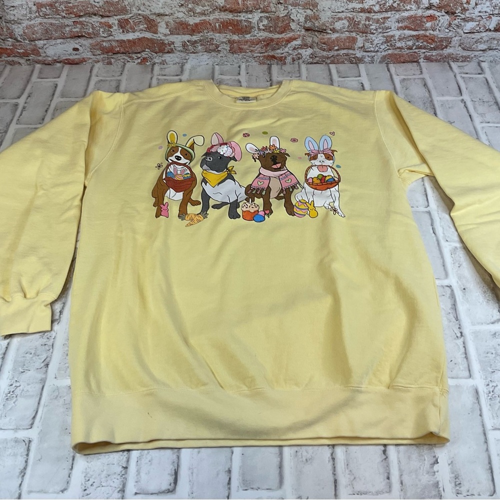 Womens Pitbull Easter Sweatshirt - Nwot